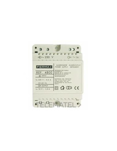 4800 FERMAX ALIMENTADOR 12VDC 1.5A DIN4