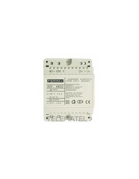 4800 FERMAX ALIMENTADOR 12VDC 1.5A DIN4