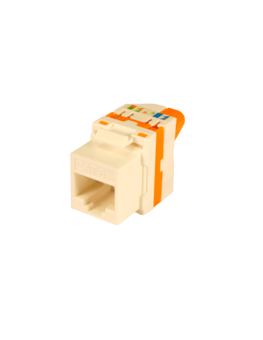 209995 TELEVES CON RJ45 UTP CAT6 HEMBRA PALOMILLA BLANCO