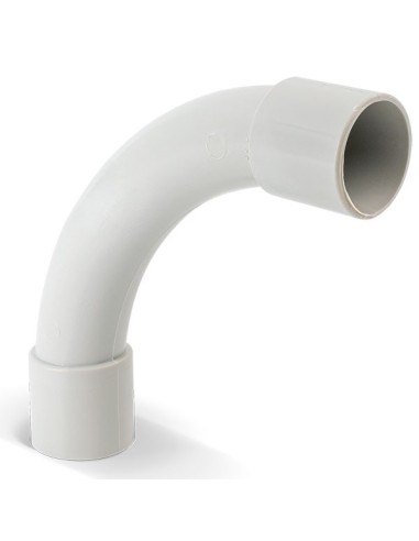 23540000 GAES MANGUITO UNION CURVADO 90 PVC M40 GRIS