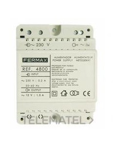 4800 FERMAX ALIMENTADOR 12VDC 1.5A DIN4