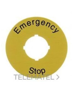 1SFA619930R1026 ABB ETIQUETA PARADA DE EMERGE. PARA CAJA