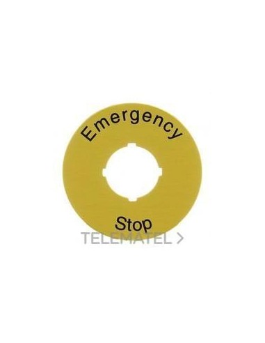 1SFA619930R1026 ABB ETIQUETA PARADA DE EMERGE. PARA CAJA