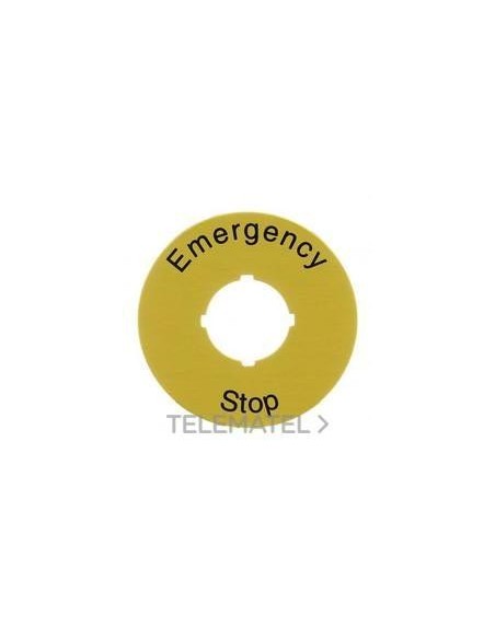 1SFA619930R1026 ABB ETIQUETA PARADA DE EMERGE. PARA CAJA