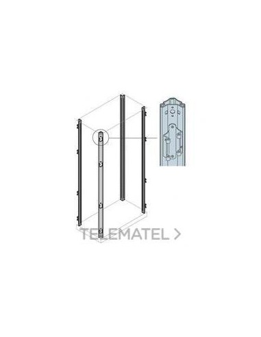 EM2000 ABB MONTANTES CON BISAGRAS H 2000